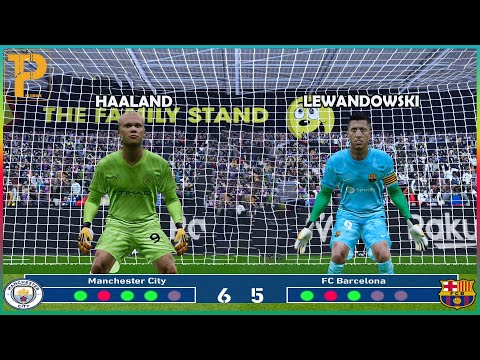 Erling Haaland vs Lewendoski | Who is better Goalkeeper ? | #gameplay #penaltyshot #1