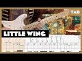 Jimi Hendrix Little Wing Guitar Tab Lesson Cover Tutorial