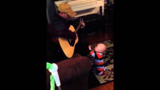 The Cowboy Song by Garth Brooks. Carl D sings to baby Finle