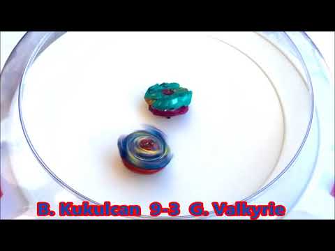 Beat Kukulcan  7U Hn VS God Valkyrie  6V Rb   Kurz vs Valt   Beyblade Burst God Evolution! 神 41