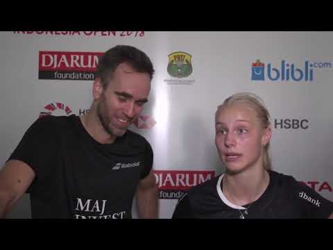 J. Fischer Nielsen/A. Bøje - Interview after R1 match | Indonesia Open 2018