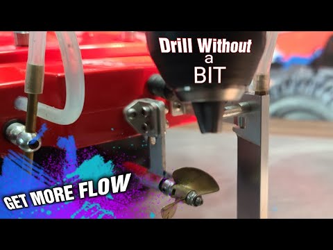 RC Boat Watercooling - How To Drill The Rudder Out For More Flow