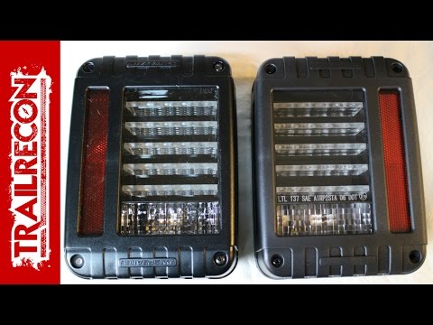 JW Speaker vs LITE-WAY LED Tail Light Review & Install - Jeep JK