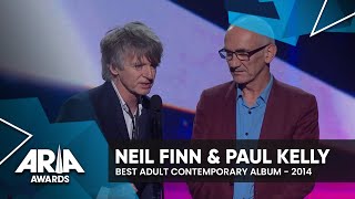 Neil Finn &amp; Paul Kelly win Best Adult Contemporary Album | 2014 ARIA Awards