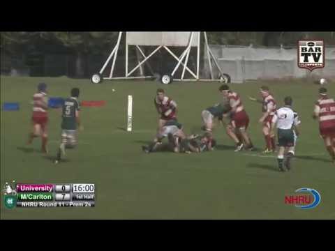 NHRU Round 11 Premier 2 Highlights - University v. Merewther Carlton