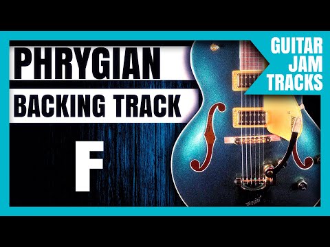F PHRYGIAN backing track   rock jam track   78 bpm