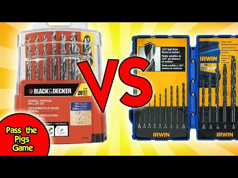 BEST DRILL BIT SET | Black & Decker Drill Bits Set VS Irwin Drill Bit Set Drill Test & Review