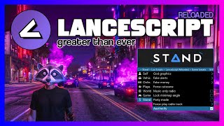STAND x LANCESCRIPT LUA SCRIPT SHOWCASE | GTA 5 MOD MENU 1.61