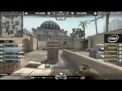 OpTic Gaming vs Team SoloMid - Round of 8 - Map 2 - IBP Invite Fall 2016 (CS:GO)