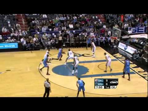Kendrick Perkins first basket as a member of OKC Thunder