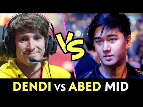 DENDI vs ABED on mid — full EG vs Dendi's stack