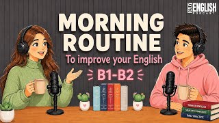 Morning Routine To improve your English | Easy English podcast | B1-B2 Listening practice