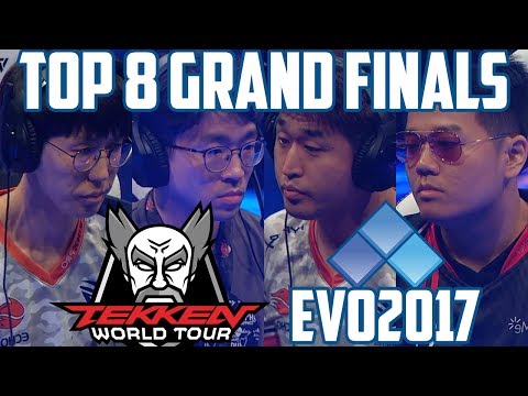 EVO 2017 TEKKEN 7 TOP 8 GRAND FINALS (TIMESTAMP) Knee JDCR Saint Anakin Taisei Jeondding Suiken Take