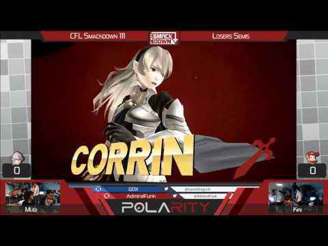 CFL Smackdown 111 WiiU - Mugi (Corrin) vs Kiki (Diddy Kong) - Losers Semis