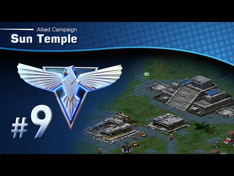 Red Alert 2: Allied Mission 9 - Sun Temple [Long-play & Tips]