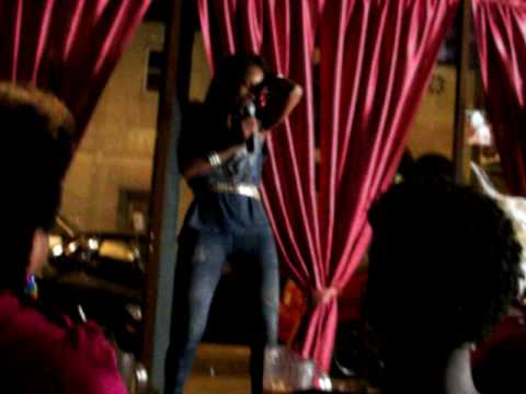 Sylvia Simone at open mic The Spot Bar & Lounge Wed 4-7-10