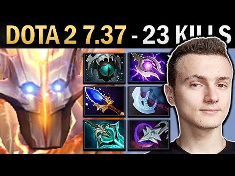 Juggernaut Gameplay Miracle with 23 Kills and Disperser - Dota 2 7.37
