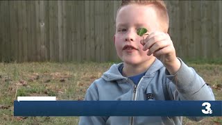Virginia Beach twins find rare 7-leaf clover