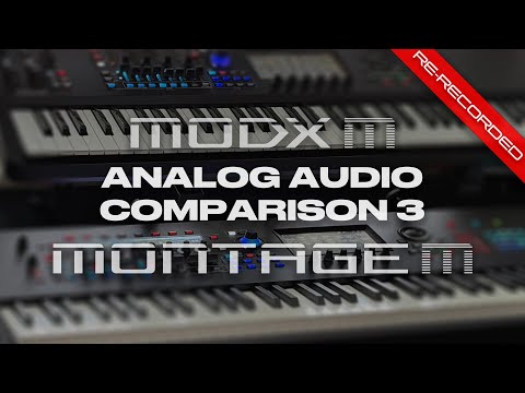 Yamaha MODX M vs MONTAGE M -  Analog audio comparison 3 [re-recorded]