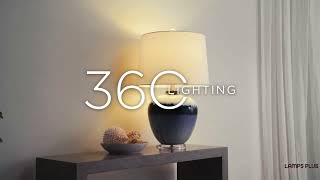 1_Watch A Video About the Hulda Blue Art Glass Table Lamp