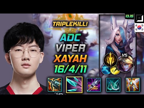 Xayah Adc Build Viper Navori Quickblades Lethal Tempo - LOL KR Challenger Patch 13.15