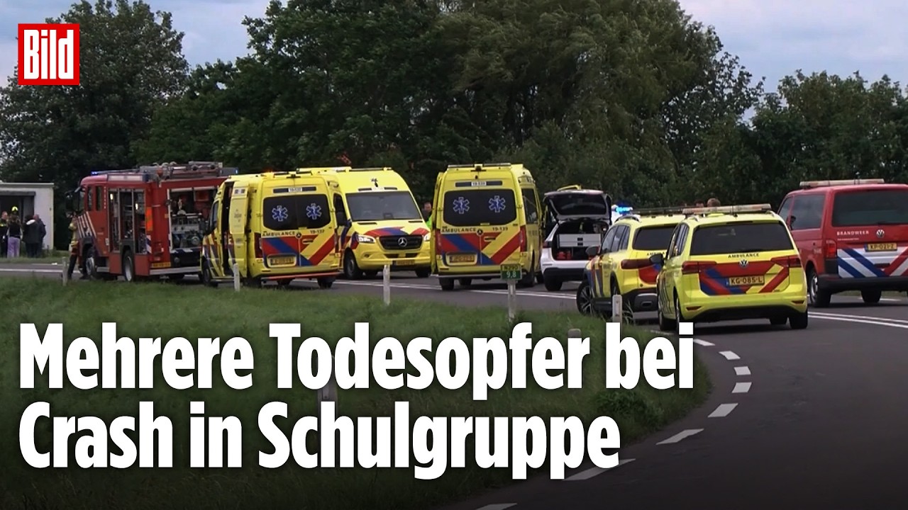 NIEDERLANDE: Auto rast in Schulgruppe – Mehrere Tote und Verletzte bei schwerem Autounfall
