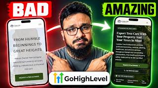 I Rebuilt A Bad Local Business Website in MINUTES  (GoHighLevel AI Studio)