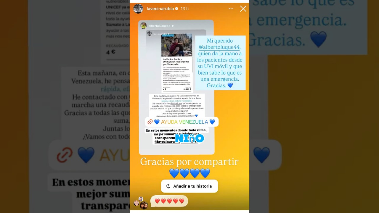 APOYA A VENEZUELA: Reto con La Vecina Rubia I UNICEF España