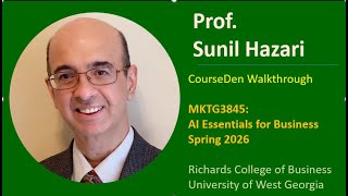 MKTG3845 - AI Essentials for Business - CourseDen Walkthrough - UWG