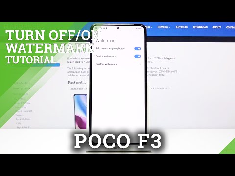 How to Turn On/Off Camera Watermark on XIAOMI POCO F3 – Add Watermark to Photos