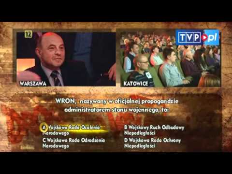 Wielki Test z Historii: Polska droga do wolności 1980 -- 1989 -- I seria pytań