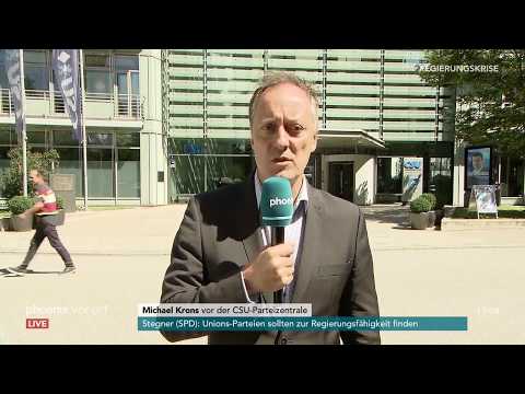 Regierungskrise: Michael Krons über mögliche Kompromissbereitschaft der CSU am 02.07.18