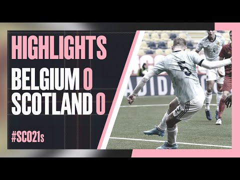 HIGHLIGHTS |  Belgium Under-21s 0-0 Scotland Under-21s | UEFA Under-21 Championship Qualifier