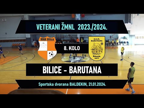 VETERANI ŽMNL: BILICE - BARUTANA  5:1, 21.01.2024.