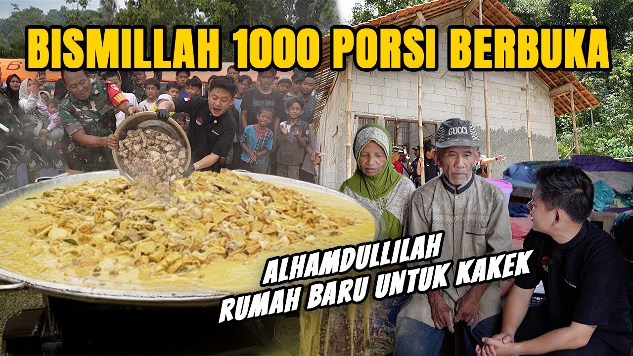 NIATAN MASAK JADI TERHARU! KAKEK NENEK DAPAT RUMAH BARU.