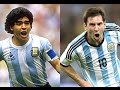 Lionel Messi vs Diego Maradona ● Best Dribblings & Skills HD