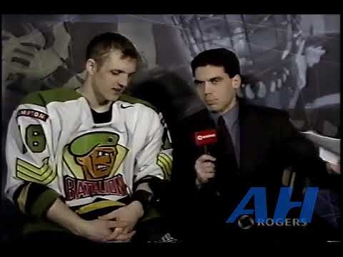 OHL Feb. 15, 2001 Jay McClement interview Brampton Battalion Ottawa 67's