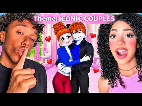 Buying ICONIC COUPLES THEMES with my BOYFRIEND in DRESS TO IMPRESS…