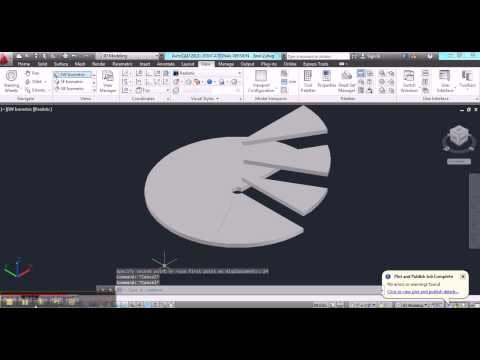Constructing a Spiral Stair in AutoCAD - Part 1
