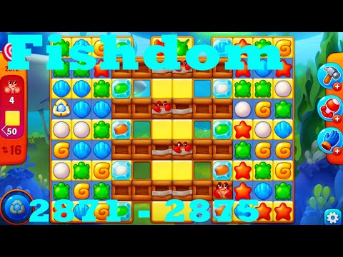 Fishdom Level 2871 - 2875 HD Walkthrough | 3 - match game | gameplay | android | ios | pc | app