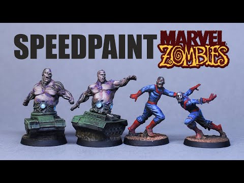 How to Speedpaint Marvel Zombies - Brutes, Runners