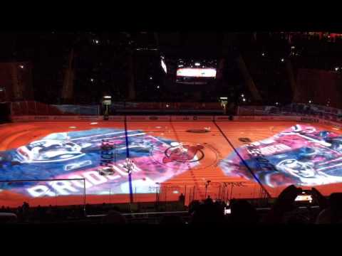 New Jersey Devils Devils opening 3D projection show