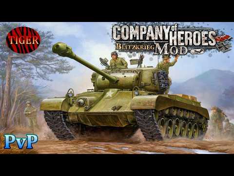 CoH Blitzkrieg Mod PvP _  Epic v5.4.0 Pershing Gameplay