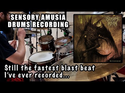 SENSORY AMUSIA  - "PAIN" - Drum playthrough : Still the fastest blast beat I've ever recorded...