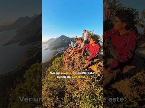 🇬🇹⛰️ El amanecer desde el Rostro Maya en Sololá Guatemala.#guatemala #lagoatitlan