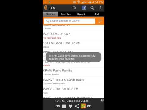 How to add a Radio Station to Favourite List || RadioFM