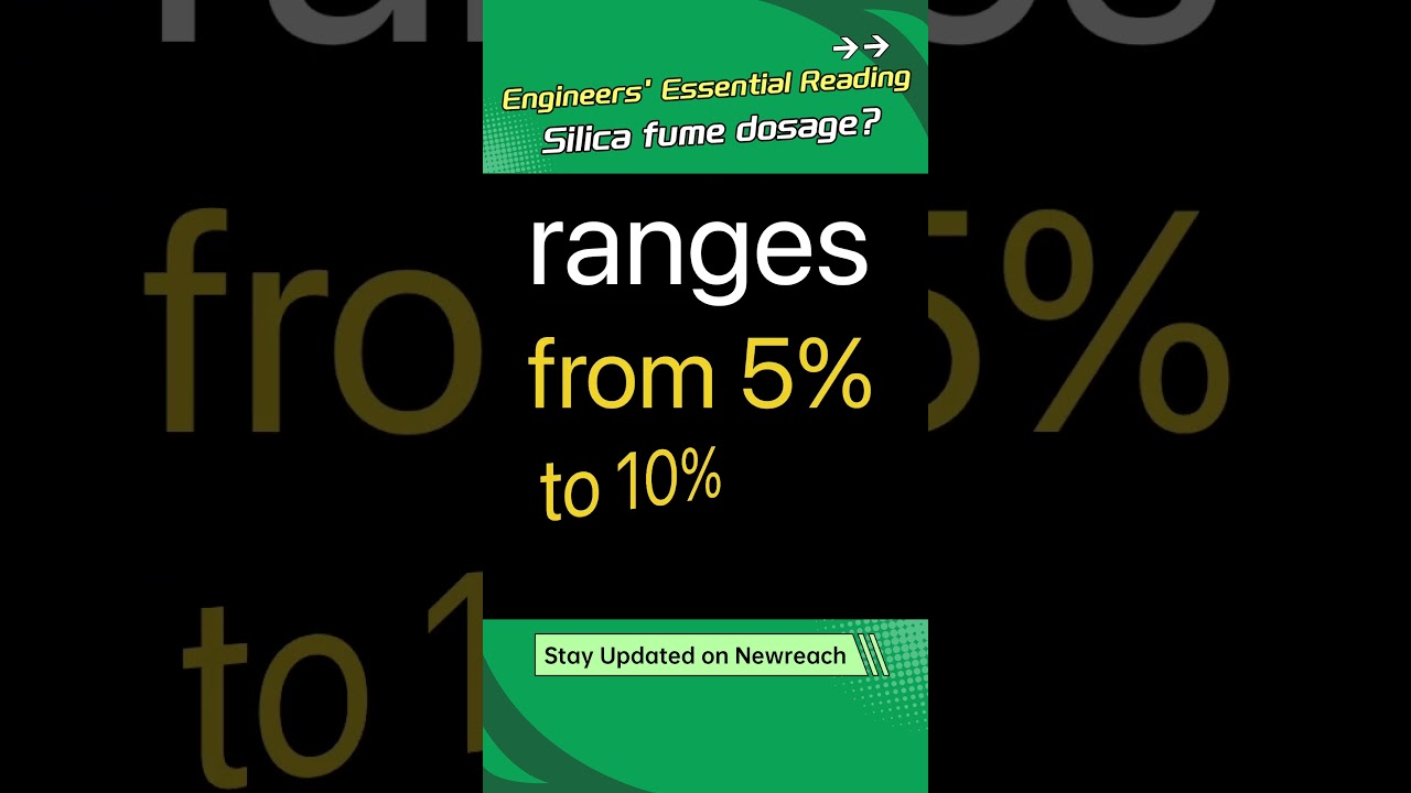 Guidelines Pitclosure of Silica fume dosege?#building  #manufacturing #microsilica