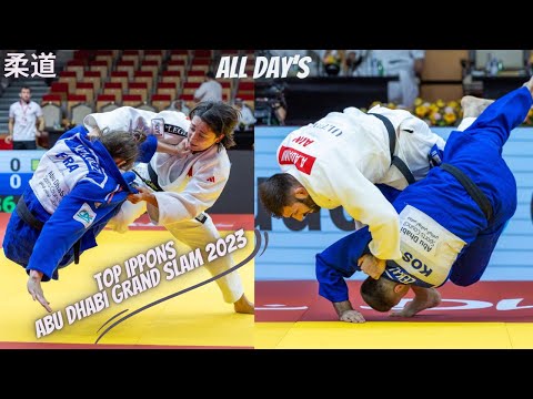 Abu Dhabi Grand Slam 2023 - TOP IPPONS & HIGHLIGHTS - All Day's