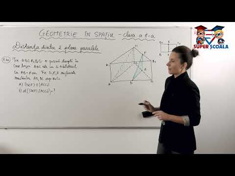 Clasa a VIII-a - Distanța dintre 2 plane paralele. Exercițiu