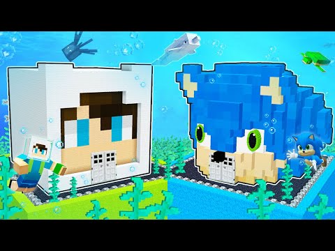 ENES ARSLAN VS BEBEK SONİC SU ALTI EV KAPIŞMASI 😨 Minecraft